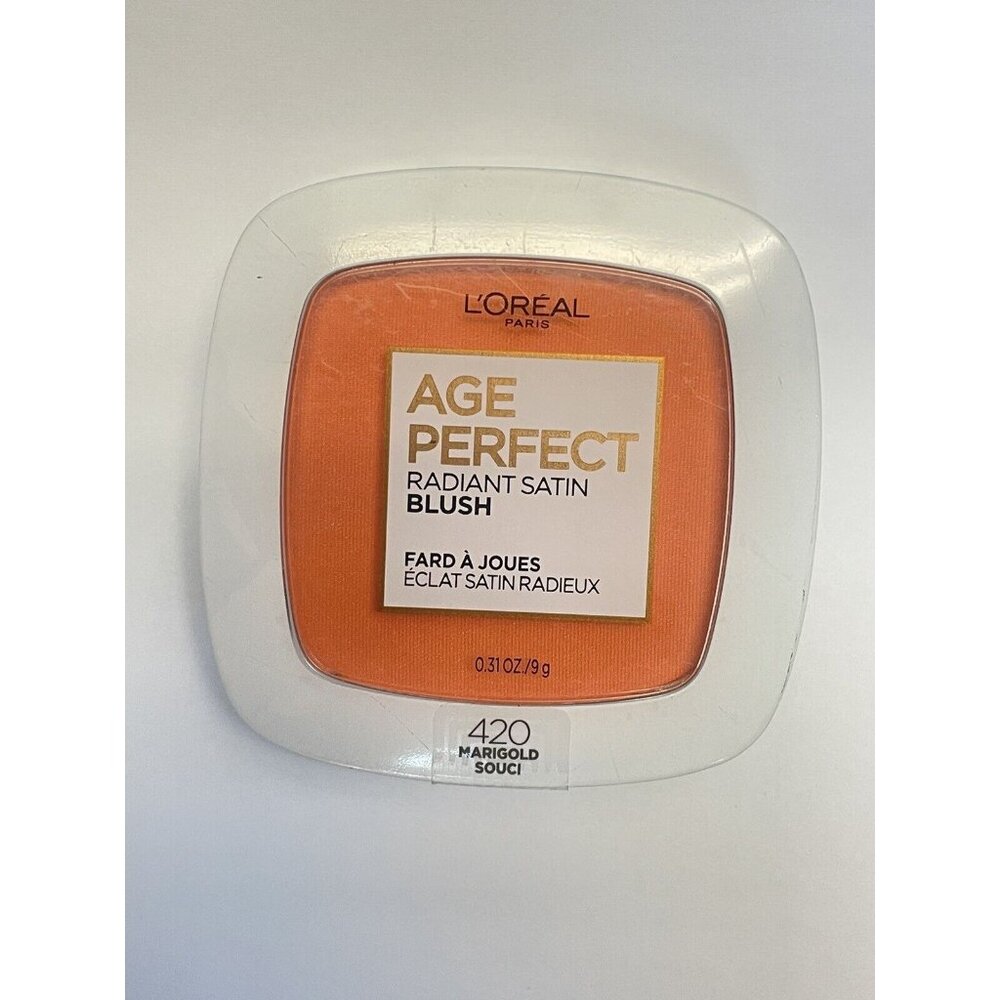 L'Oreal Age Perfect Radiant Satin Blush #420 Marigold Sealed - Picture 3 of 3